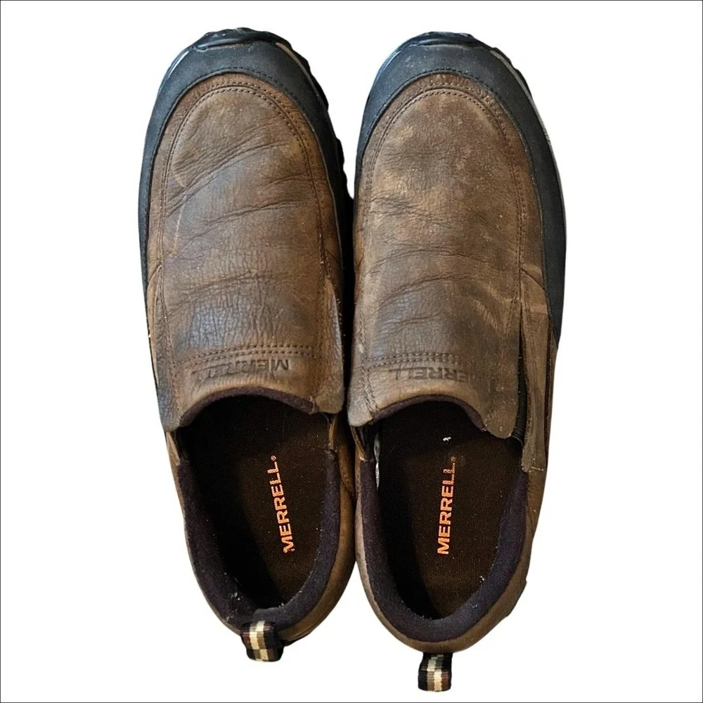 Merrell Coldpack Ice + Moc Waterproof Shoes Mens 13 WIDE Vibram Sole Artic Grip